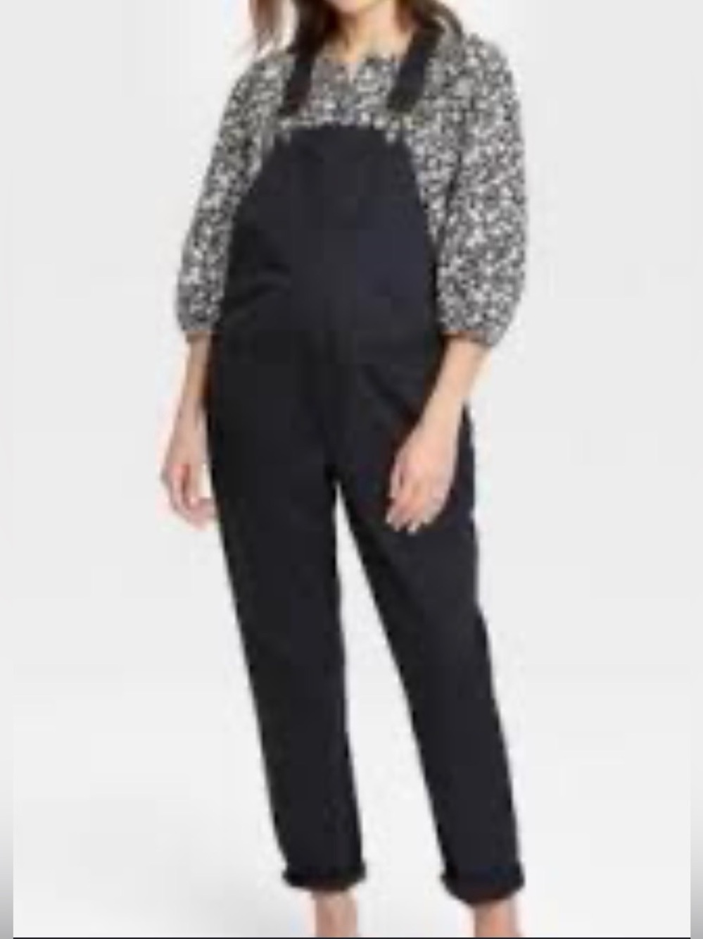 Hatch Black Maternity Overalls XXL